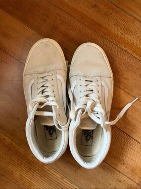 Vans Beige Suede Old Skool Sneakers